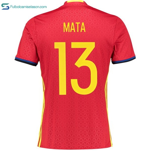 Camiseta España 1ª Mata 2016
